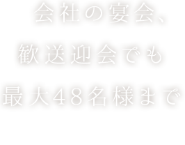 会社の宴会、歓送迎会でも